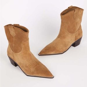 INTENTIONALLY BLANK Tan Ankle Boots